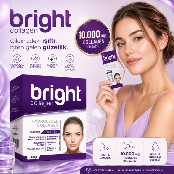 Bright Kollajen (Tip 1-2-3 ) -Tekli saşe 12 gr